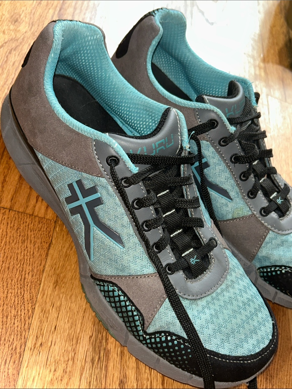 Kuru Quantum 201305 Lace Up Sneakers Glacier Blue Gray Athletic Sneakers sz 12